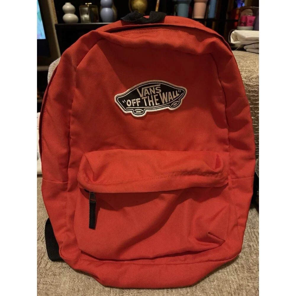 EUC Vans Old Skool Classic Backpack Poppy Ember Red